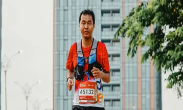 Natrio Catra Yososha, Penyandang Disabilitas yang Berhasil Selesaikan 42km BTN Jakarta Run 2023