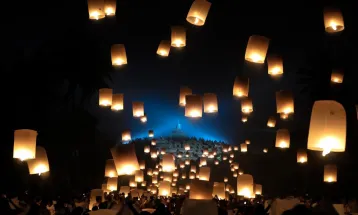 Waisak 2024 di Candi Borobudur Dimeriahkan Lampion Ramah Lingkungan